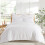 Levtex Home Cloud Waffle Euro kussensloopset van helderwit katoen 3