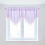 Vindueskappe Transparent Voile med Kvastkant 4