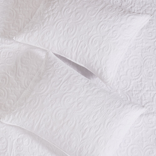 Levtex Home Birch Hill kussensloopset van 2, wit, gewatteerd katoen 1