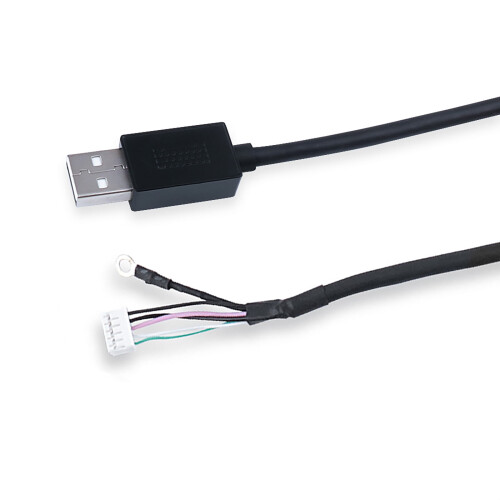 Ανταλλακτικό καλώδιο USB PVC μαύρου χρώματος 2 μέτρων για συμβατότητα με καλώδια 2