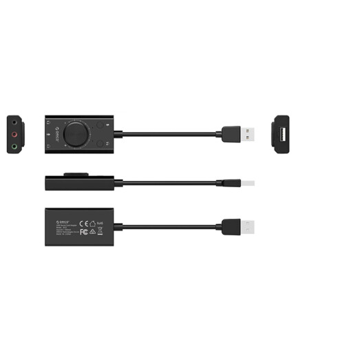 GUYUTING External USB Sound Card for PC Mac SNR High TRS 2