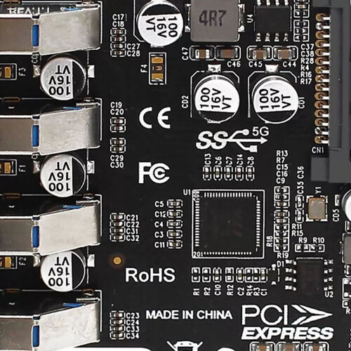 USB 3.0 PCIe Adapter with Gold-Plated Ports 1-Pack 1