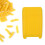 Spaghetti Pasta Board Yellow Rolling Pin Scraper 3pcs 6