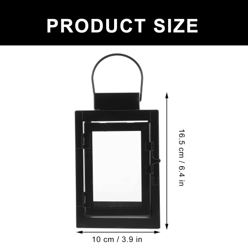 Windproof tealight candle lantern hanging holder 2