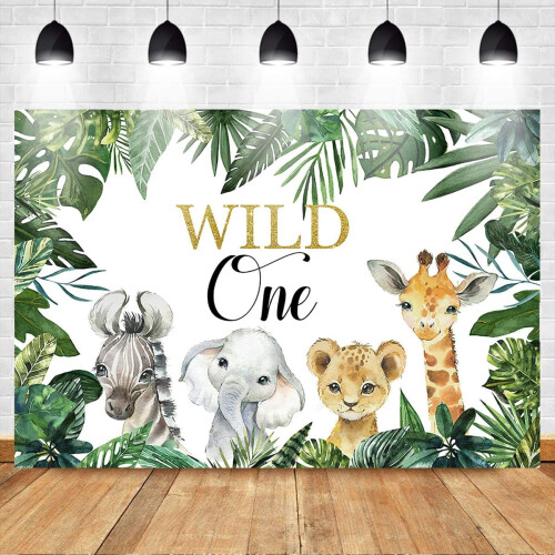 Φόντο για το Safari Wild One, Φόντο για το πρώτο πάρτι γενεθλίων με ζώα του Safari, Jungle Boy, 2