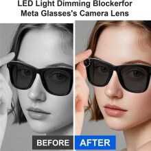 For Headliner Glasses Video Recording Privacy Shading Stickers Blackout LED Indicator Cover Set