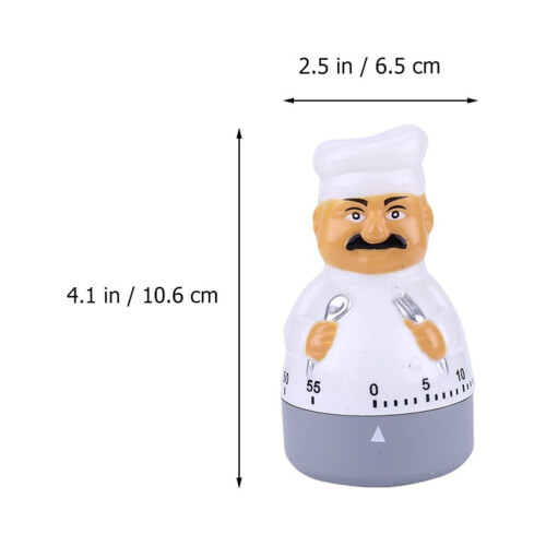 Kitchen Timer Chef Shape 60 Minute Alarm Clock 2