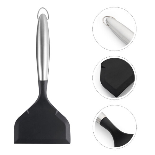 Silicone Wok Turner with Stainless Steel Handle 1