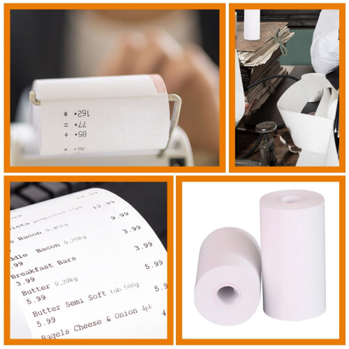 Thermal Receipt Paper Kitchen 10 Rolls 57mm x 25m 1