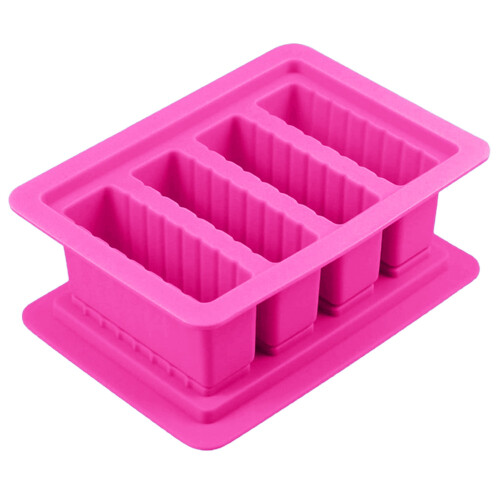 Silicone Butter Mold Food Grade Rectangle 4-Cavity 2
