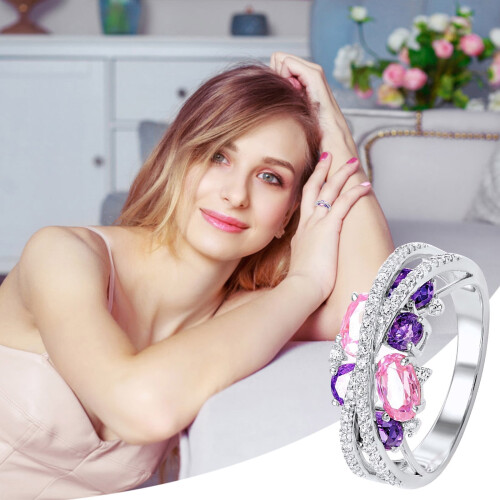 Kiplyki Damenmode Diamantschmuck in Herzform 2