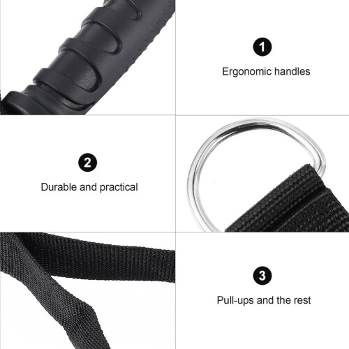 Pull Cord Handle Workout Strap Heavy Duty 2 Pcs 2