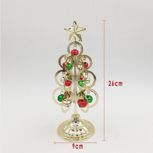 Mini Christmas Tree Wrought Iron Gold Home Decoration 1