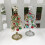 Mini Christmas Tree Wrought Iron Gold Home Decoration 5