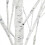 4FT prelit birch tree with 48 warm white LED lights 3