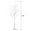 4FT prelit birch tree with 48 warm white LED lights 4