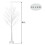 4FT prelit birch tree with 48 warm white LED lights 5