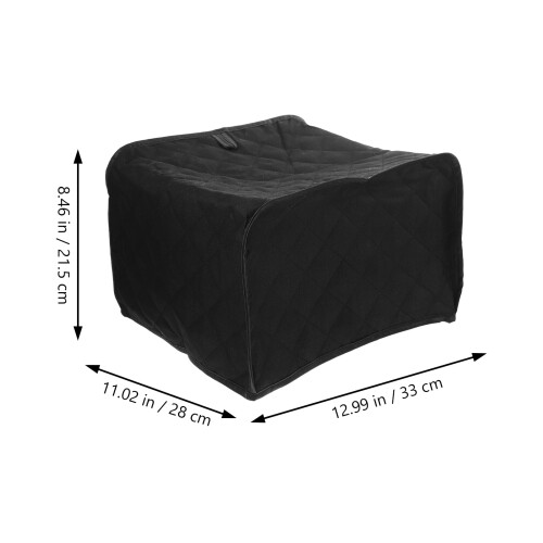 Toaster Cover Dustproof Protective Sleeve Black 33x28x21.5cm 2