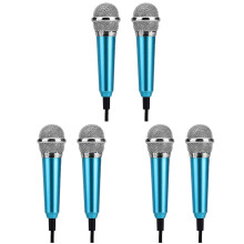 Mobile Karaoke Microphone Blue 6 pcs