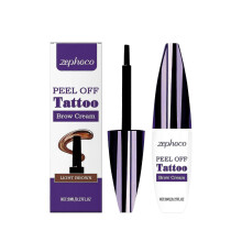 New model Zephoco light brown tearable liquid eyebrow pencil for eyebrow shape modification, tear off film eyebrow cream, long-lasting natural hair fl