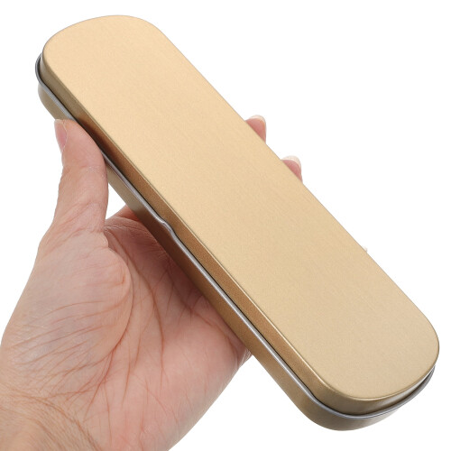 Eease rectangular tin box for stationery and makeup storage 1