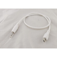Adaptérový audio kabel FOR10 ks, 3,5mm stereo zástrčka (samec) na micro USB, 5pinový zástrčka (samec) M/M, 50 cm