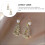 Sterling Silver Christmas Tree Ear Studs 1 Pair 3