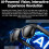 Smart Glasses with 8 MP 2K Camera Wi-Fi Bluetooth IP65 Waterproof AI Assistant Ergonomic Design Black 3