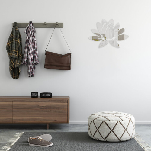 HANXIULIN 3D mirror wall sticker floral home decor 2
