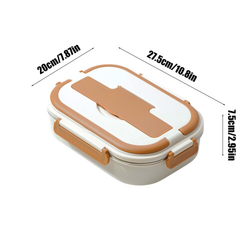 Isolierte Lunchbox aus Edelstahl 304 mit Deckel 1