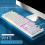 Gaming Keyboard Ultra-Slim Wired LED Backlit White 5