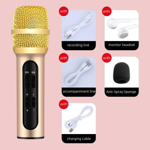 Wireless Bluetooth Karaoke Microphone Portable Mini 2