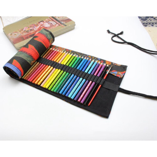 Eease pencil case roll for artists and students 48 slots 1