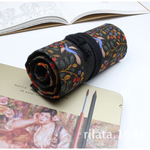 Eease pencil case roll for artists and students 48 slots 2