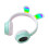 Jacenvly Bluetooth headphones rabbit ear wireless green 2