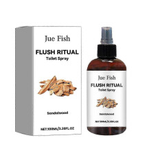 Sandalwood Toilet Spray - Odor Neutralizer , Air Freshener, 100ml for Fresh, Clean Bathrooms