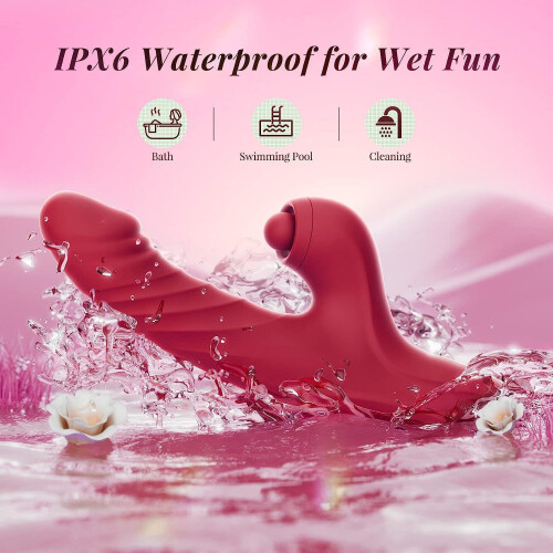 Powerful Clitoral Vibrator for Women with Push, Pulse and Vibration Modes, Back and Forth Motion 1