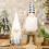 Christmas gnome doll ornament black white 2 pcs 4
