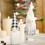 Christmas gnome doll ornament black white 2 pcs 5