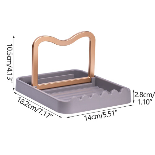 Suporte para utensílios de cozinha com drenagem 1