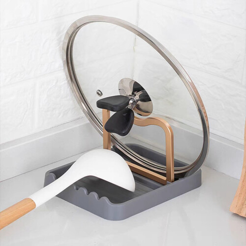 Suporte para utensílios de cozinha com drenagem 2