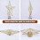 Metal Star Tree Topper with Lights Gold Glitter 6