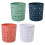 Pencil Holder Desktop Organizer Cup 4pcs Round Star 5