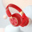 Cuffie da gioco wireless circumaurali YaChu con microfono, rosse 6