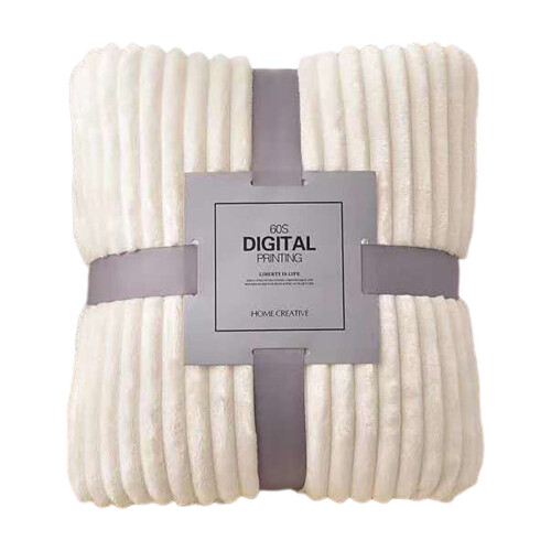 King Size Fleece Blanket White 5978 inch 1
