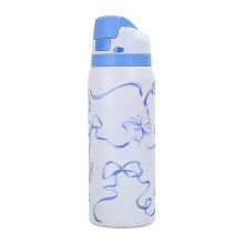 32 oz Owala Urban Outfitters Exclusive Tied and Ture FreeSip Blue Bow Bottle 32