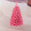 Artificial Christmas Tree Pink 60 cm with Plastic Stand 2