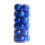 Christmas Balls Blue 6cm Shatterproof Electroplated 24 Pcs 2