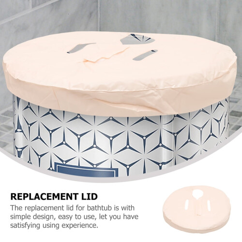 Portable bathtub cover insulated foldable 1 piece 1