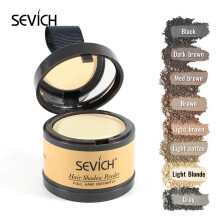 (Med Gold) Sevich Light Blonde Hairline Shadow Powder Instant Root Cover Up 4g Hair Fluffy Powder Hair Concealer Coverage